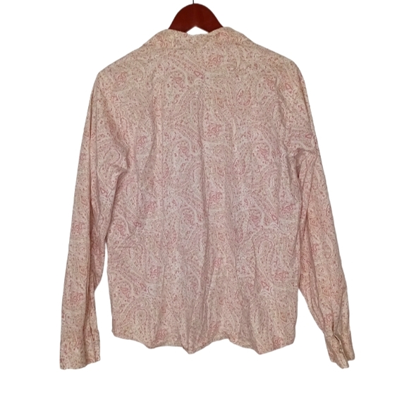 Eddie Bauer Vintage Paisley Print Blouse - Picture 2 of 6